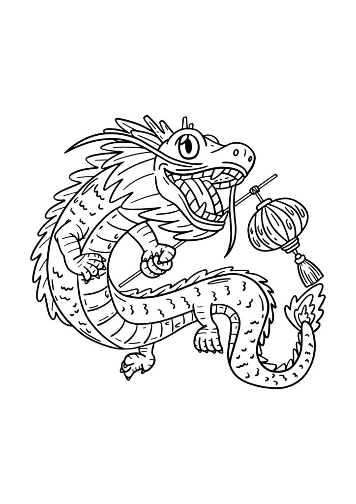 chinese new year coloring pages