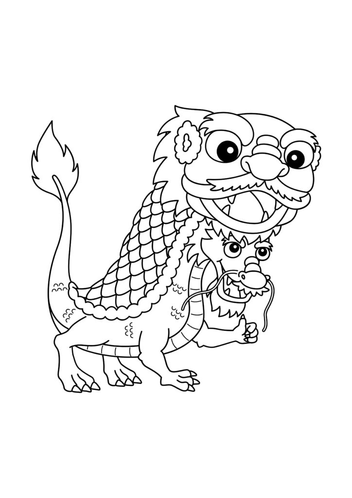 chinese new year coloring pages