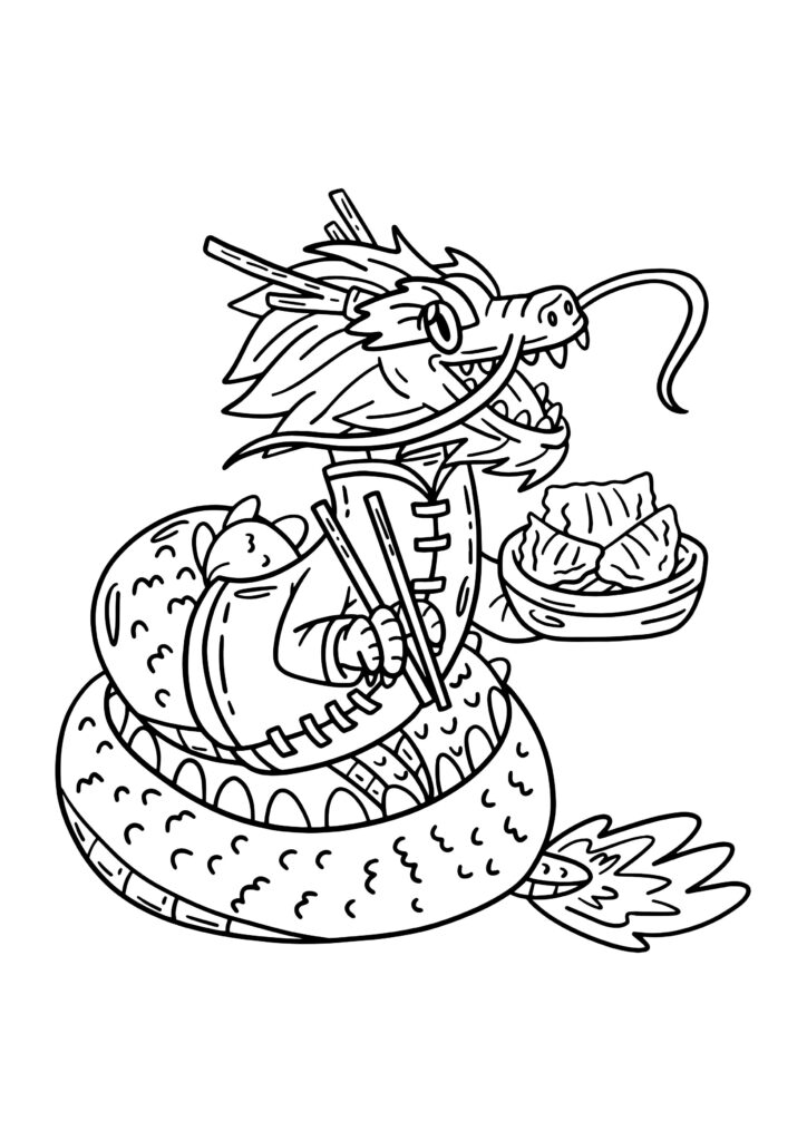chinese new year coloring pages