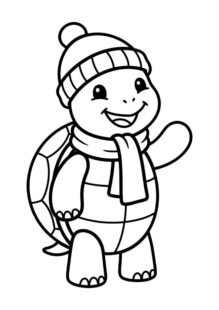 Winter Coloring page