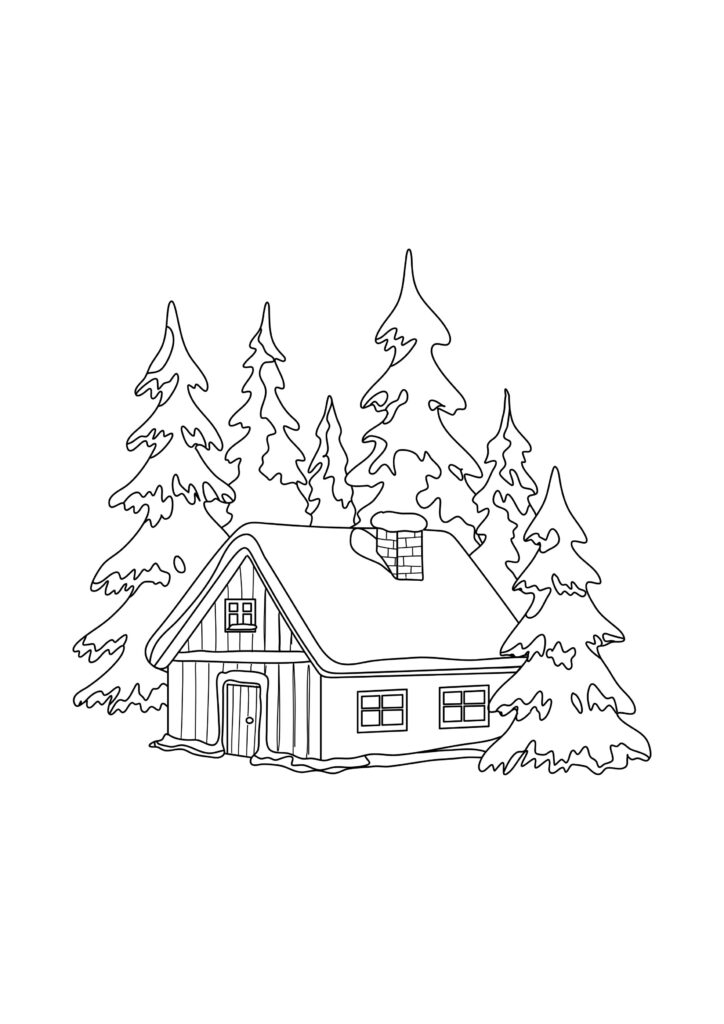 Winter Coloring page