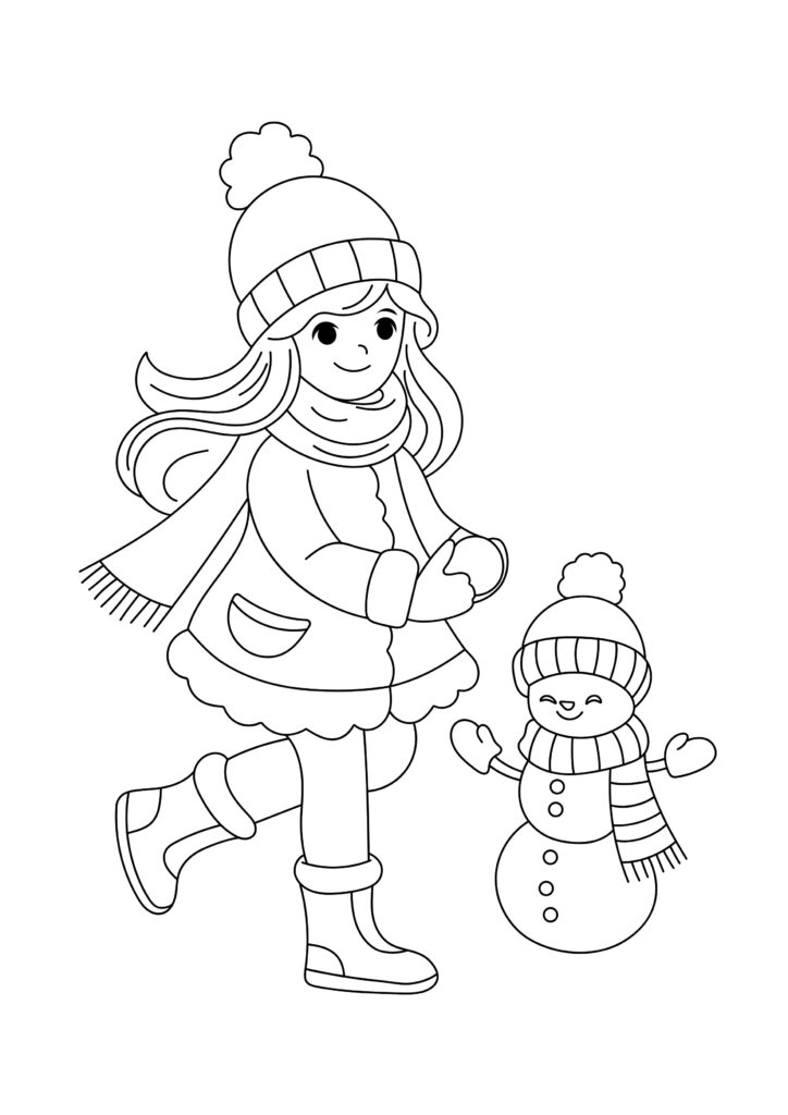 Winter Coloring page