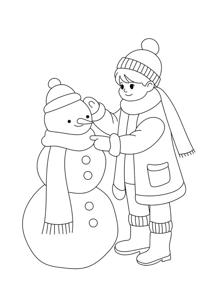 Winter Coloring page