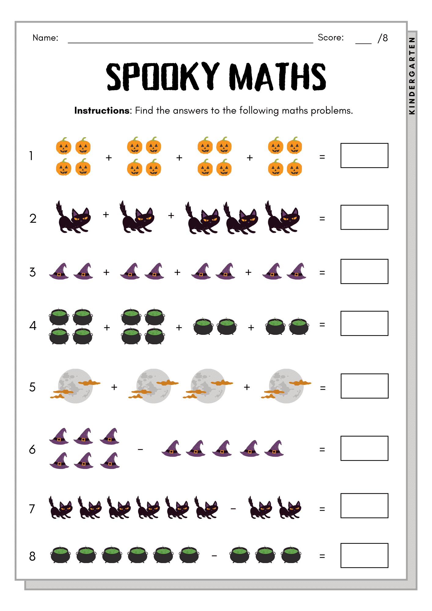 Halloween activity worksheet