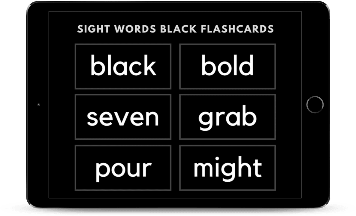 kindergarten sight words