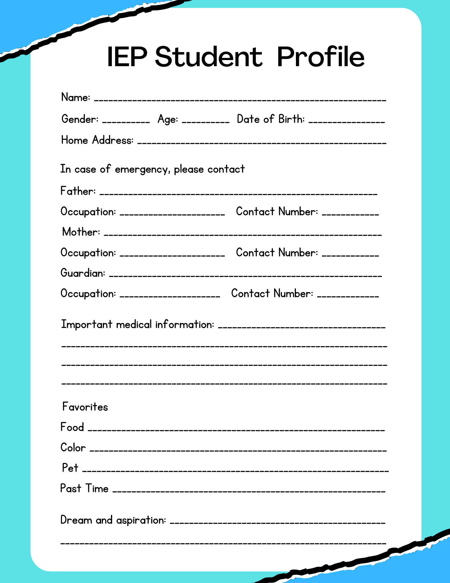 IEP Student Profile - Image 2