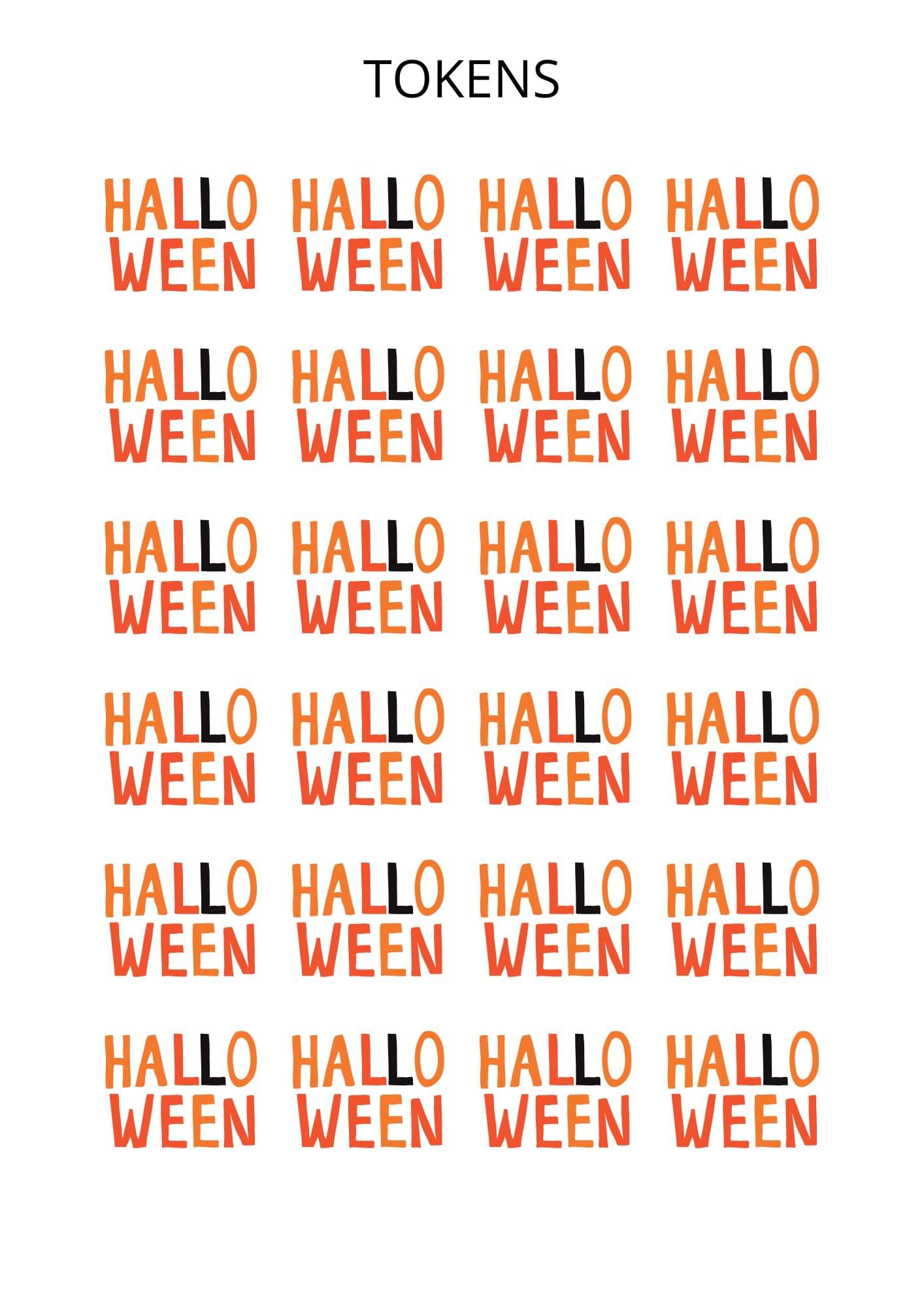 halloween bingo cards