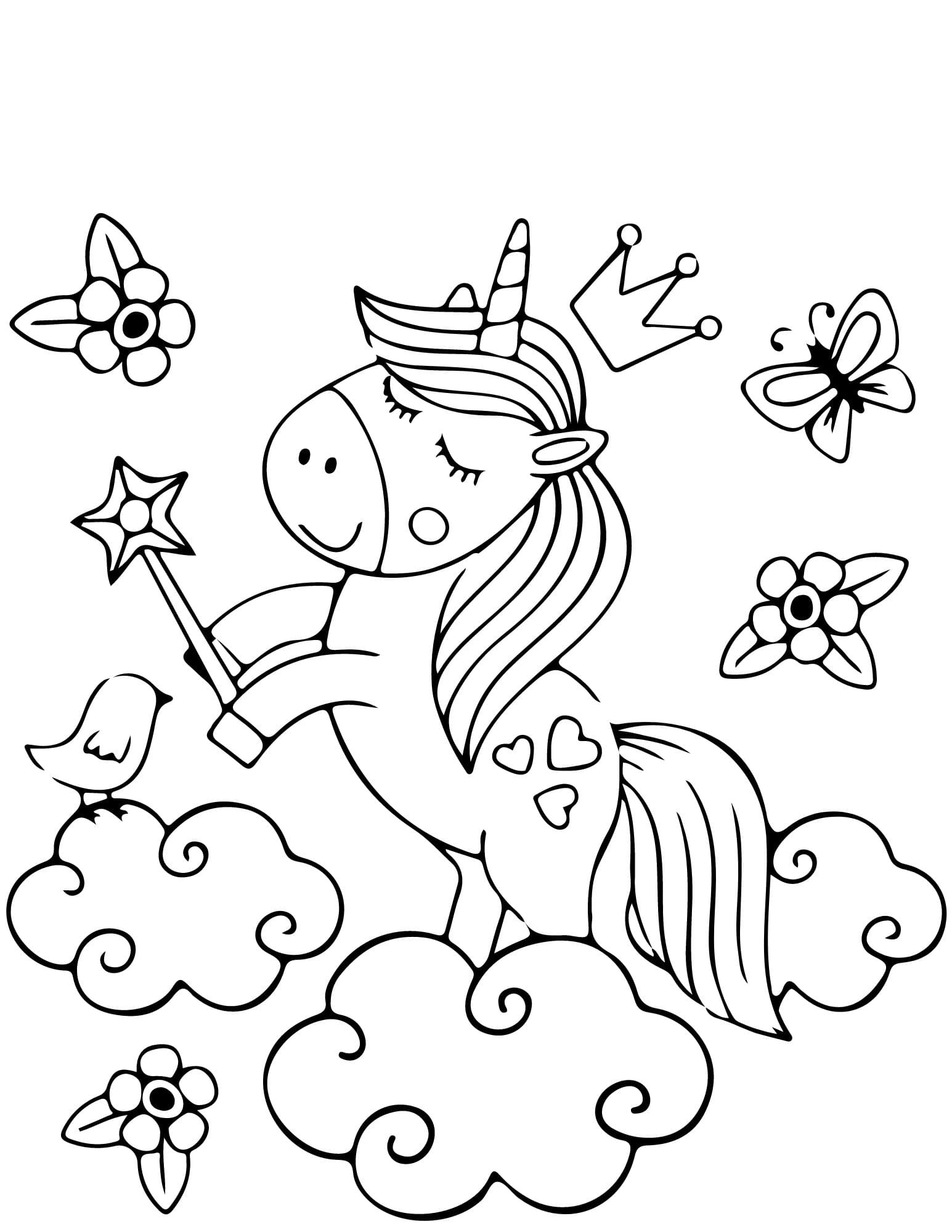 Unicorn Coloring Pages (Free PDF Printables)